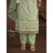 Picture of Organza Rosy Brown Straight Cut Salwar Kameez