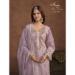 Picture of Organza Rosy Brown Straight Cut Salwar Kameez