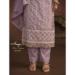 Picture of Organza Rosy Brown Straight Cut Salwar Kameez