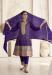 Picture of Silk Midnight Blue Straight Cut Salwar Kameez