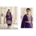 Picture of Silk Midnight Blue Straight Cut Salwar Kameez