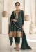 Picture of Silk Dark Slate Grey Straight Cut Salwar Kameez