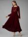 Picture of Fine Georgette Maroon Readymade Gown