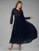 Picture of Exquisite Georgette Midnight Blue Readymade Gown