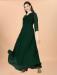 Picture of Beautiful Georgette Forest Green Readymade Gown