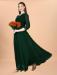 Picture of Beautiful Georgette Forest Green Readymade Gown