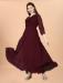 Picture of Good Looking Georgette Maroon Readymade Gown