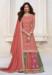 Picture of Stunning Chiffon Chocolate Straight Cut Salwar Kameez