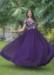 Picture of Well Formed Georgette Purple Readymade Gown