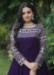 Picture of Admirable Georgette Purple Readymade Gown