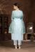 Picture of Cotton Light Steel Blue Straight Cut Salwar Kameez