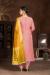 Picture of Cotton Dark Salmon Straight Cut Salwar Kameez