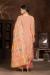 Picture of Organza Dark Salmon Straight Cut Salwar Kameez