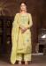 Picture of Light Golden Rod Yellow Straight Cut Salwar Kameez