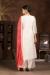 Picture of Rayon & Organza Beige Straight Cut Salwar Kameez