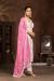 Picture of Rayon & Organza Plum Straight Cut Salwar Kameez