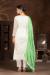 Picture of Rayon & Organza Off White Straight Cut Salwar Kameez