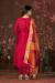 Picture of Rayon & Organza Light Coral Straight Cut Salwar Kameez