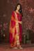 Picture of Rayon & Organza Light Coral Straight Cut Salwar Kameez