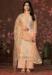 Picture of Rayon & Organza Burly Wood Straight Cut Salwar Kameez