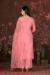 Picture of Rayon & Organza Pale Violet Red Straight Cut Salwar Kameez