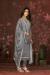 Picture of Gorgeous Chiffon Dim Gray Straight Cut Salwar Kameez