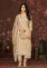 Picture of Ideal Chiffon Beige Straight Cut Salwar Kameez