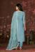 Picture of Chiffon Cadet Blue Straight Cut Salwar Kameez