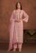 Picture of Organza Rosy Brown Straight Cut Salwar Kameez