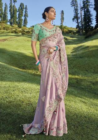 Picture of Graceful Silk Rosy Brown Saree