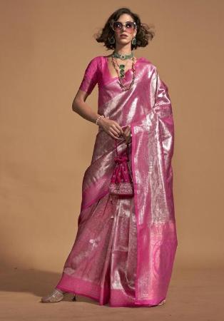 Picture of Stunning Silk Indian Red Saree