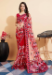 Picture of Enticing Net Fire Brick Saree