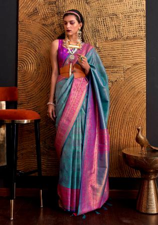 Picture of Ravishing Silk Dark Magenta Saree