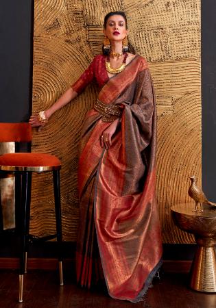 Picture of Enticing Silk Maroon Saree