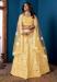 Picture of Pleasing Net Yellow Lehenga Choli