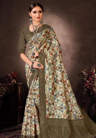 Picture of Statuesque Silk Rosy Brown Saree