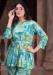 Picture of Amazing Chiffon Medium Aqua Marine Kurtis & Tunic