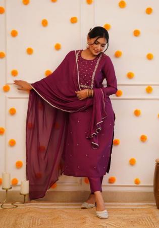 Picture of Alluring Rayon Maroon Readymade Salwar Kameez