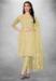 Picture of Organza Burly Wood Straight Cut Salwar Kameez