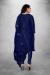 Picture of Organza Midnight Blue Straight Cut Salwar Kameez