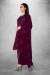 Picture of Superb Organza Maroon Straight Cut Salwar Kameez