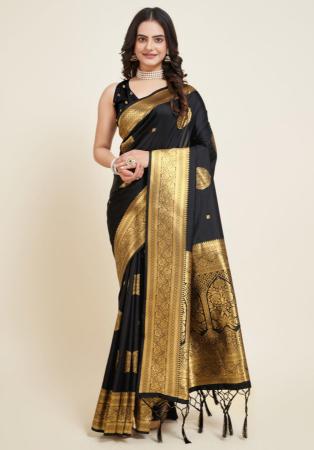 Picture of Grand Silk Black Saree