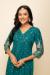 Picture of Pretty Cotton Teal Readymade Salwar Kameez