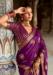 Picture of Lovely Satin & Silk Purple Saree