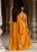 Picture of Graceful Satin & Silk Dark Orange Saree