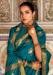 Picture of Ravishing Satin & Silk Teal Saree