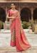 Picture of Radiant Crepe & Silk Indian Red Saree