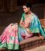 Picture of Pleasing Silk Dark Cyan Saree