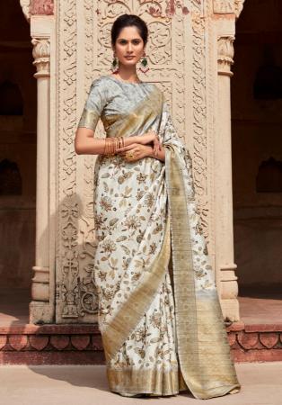 Picture of Charming Silk Off White Saree