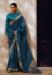 Picture of Wonderful Chiffon Teal Saree